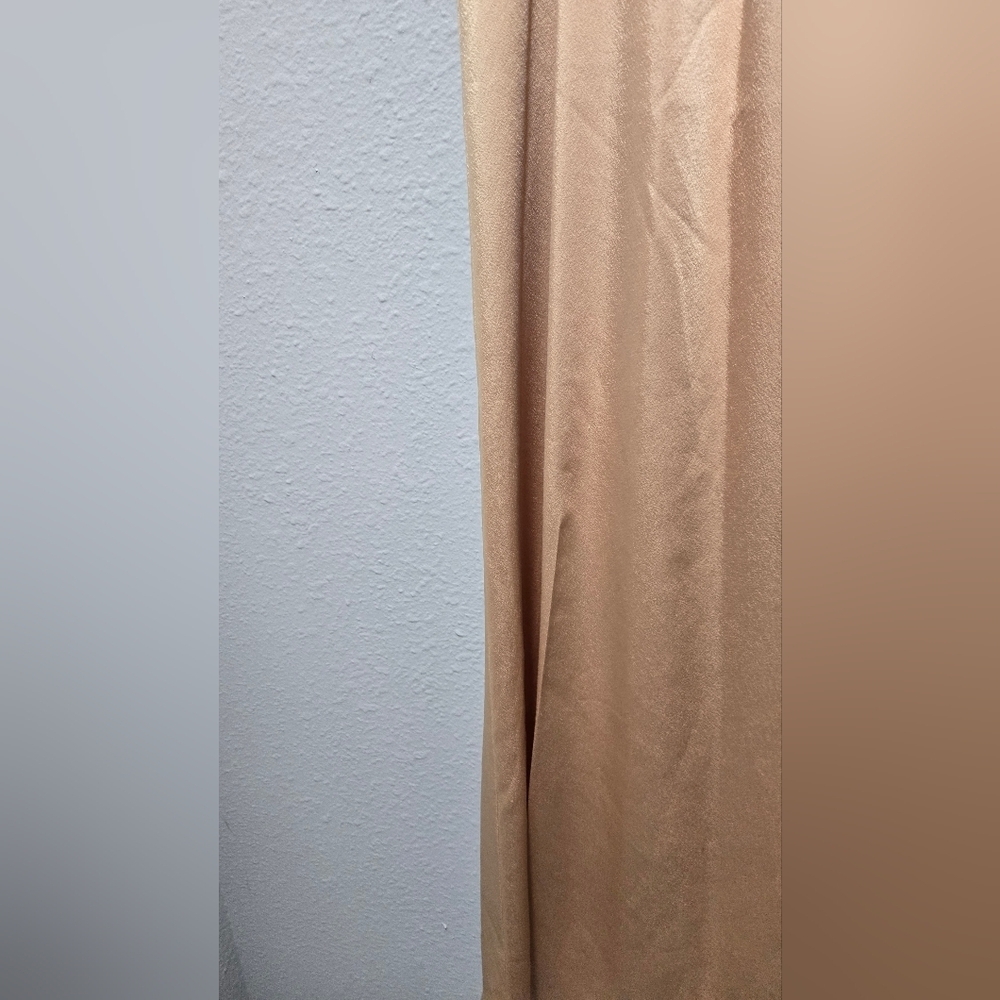 L'AGENCE Aubrie Mid Rise Wide Leg Satin Pant Latte Size 12 - Picture 8 of 16